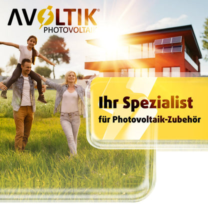 Avoltik Solarmodul-Halterung Aluminium 2er-Set verstellbar 15-30°