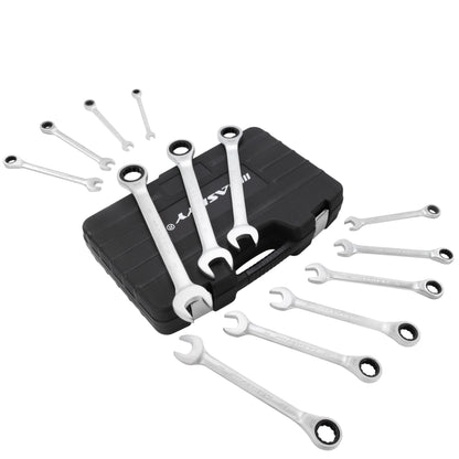 HASKYY Ratschenschlüssel Satz Feinverzahnt - 13-tlg. 8-32mm