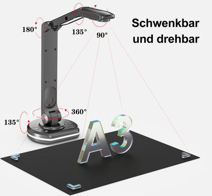 JOURIST DC530 Dokumentenkamera Visualizer - 13 Megapixel