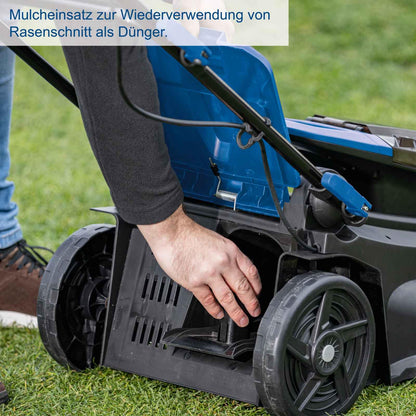 Scheppach Akku-Rasenmäher BC-MP380-X, 38 cm Schnittbreite, 45 L
