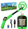 OMMO Metalldetektor Set für Kinder MD-3006, LCD-Display, Grün