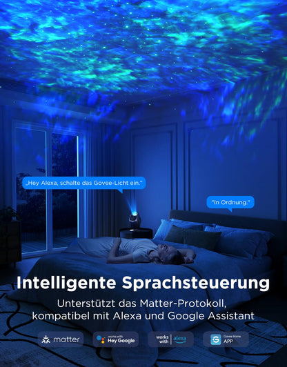 Govee H6095 Nebel Sternenhimmel Projektor, RGBW LED, Matter & Alexa