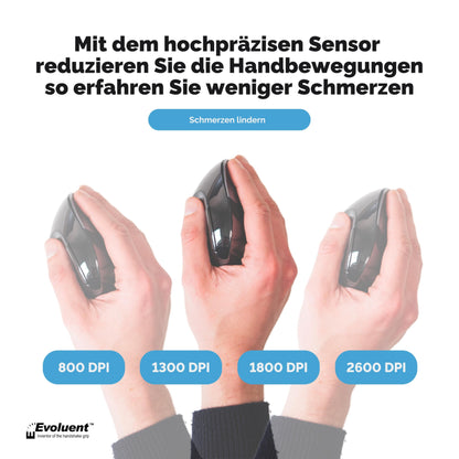 Evoluent VMDL ergonomische Vertikalmaus gross rechts kabellos