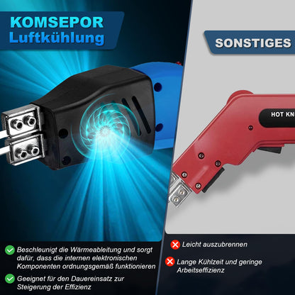 Komsepor 200W Styroporschneider Heissmesser - blau, luftgekühlt