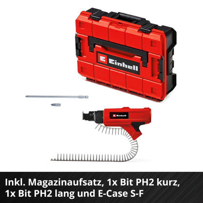 Einhell Professional TP-DY 18 Li BL Akku-Trockenbauschrauber – Magazin