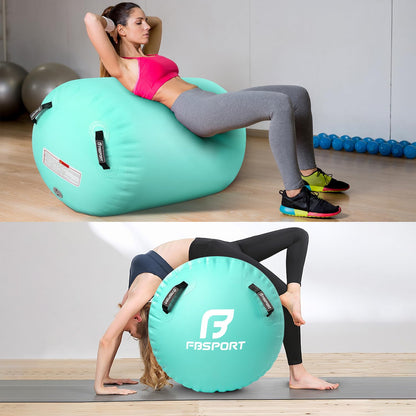 FBSPORT Aufblasbare Air Roll Gymnastikzylinder - 100x60cm