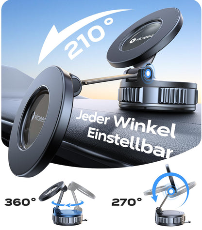 VICSEED Handyhalterung Auto Magnet für MagSafe, Vakuum-Saugnapf