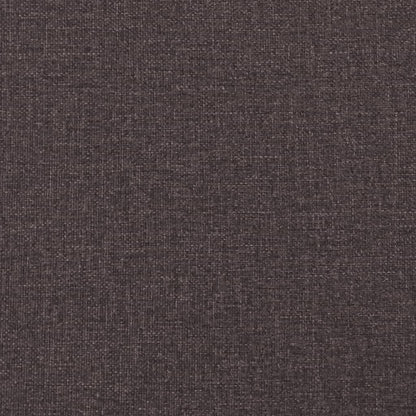 vidaXL Polsterbett Doppelbettrahmen Stoff dunkelbraun 120x190cm