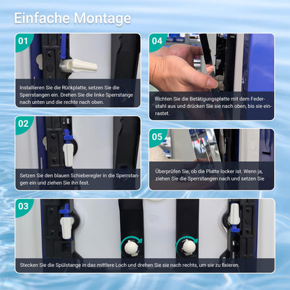 Mendorio WC-Drückerplatte für Geberit Sigma UP300/UP320, Gold matt