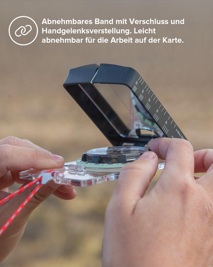 SUUNTO Mc-2 Nh Mirror Kompass für Outdoor-Navigation - Weiss