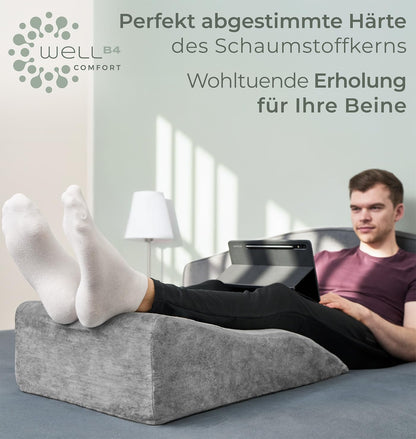 WELL B4 Venenkissen – Ergonomisches Keilkissen zum Beine hochlagern