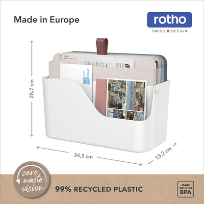 Rotho MyPaper Plus Inbox Dokumentenorganizer mit 4 Mappen, weiss