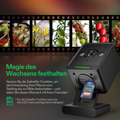 VIVOSUN GrowCam C4 2K QHD WLAN Kamera für Growzelt & Indoor