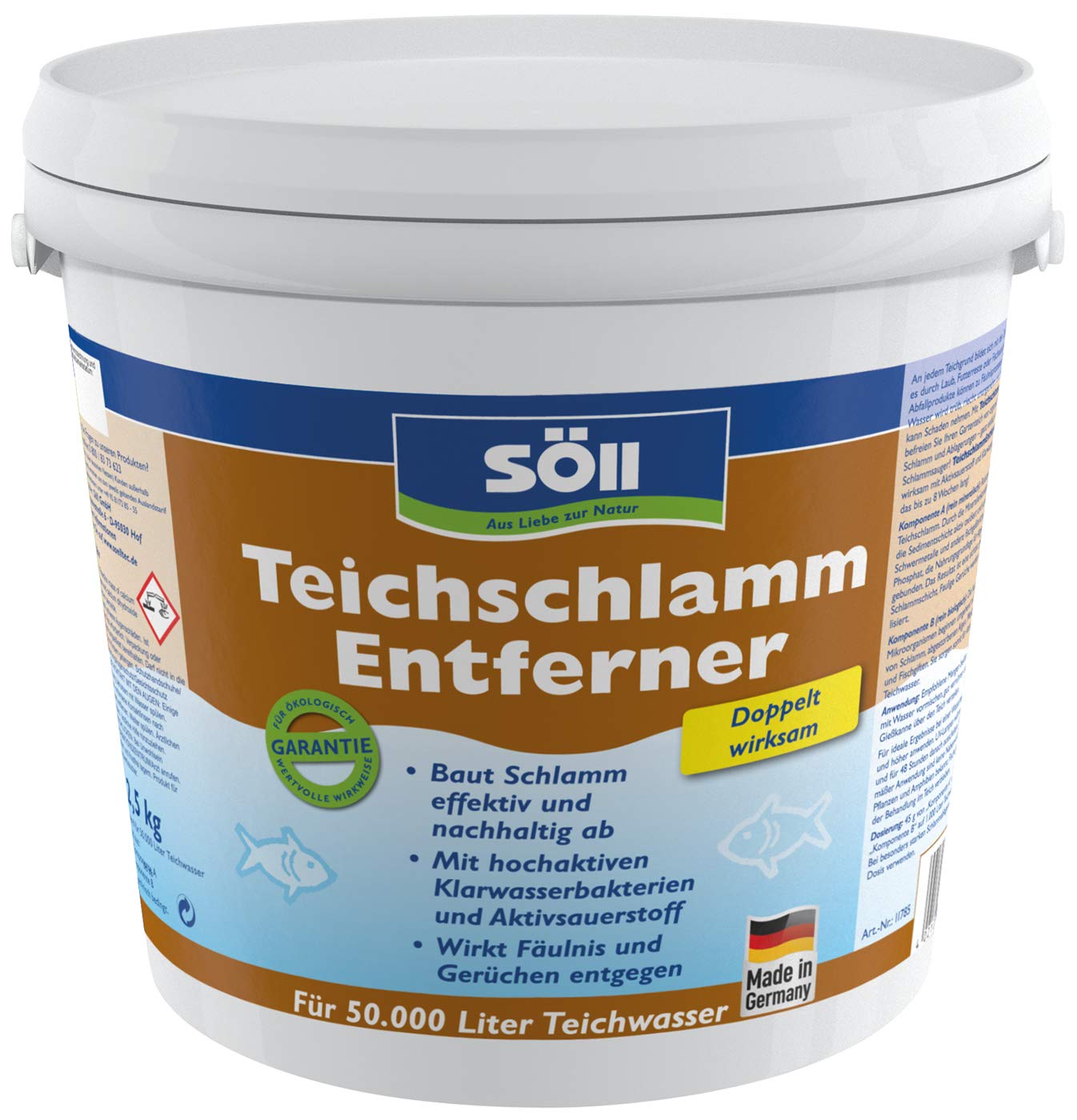 Söll 80632 TeichschlammEntferner 2,5 kg für Gartenteich und Fischteich