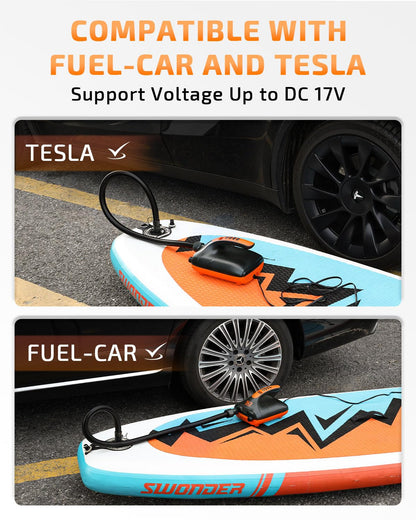 Swonder SUP Pumpe Elektrisch 20PSI Hochdruck Zweistufig