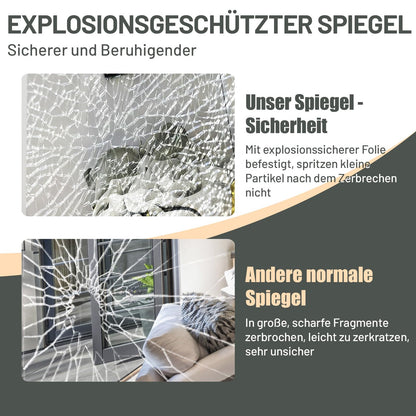AUFHELLEN Bogen Ganzkörperspiegel – 193x86cm, Schwarz