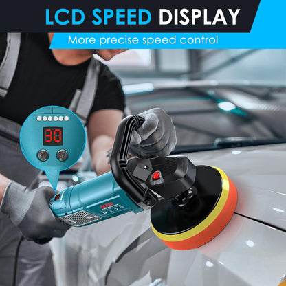 ENEACRO Poliermaschine 1800W – 150/180mm Teller für Auto & Boot