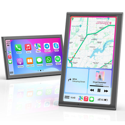 Krunia 7" Drahtloses Tragbares Auto Display für CarPlay & Android