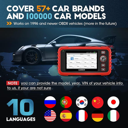 LAUNCH CRP123X V2.0 OBD2 Diagnosegerät für Motor, Getriebe, ABS, SRS