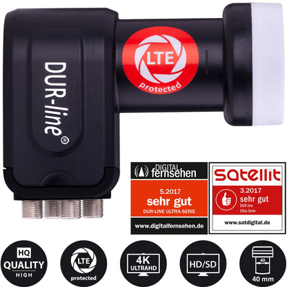 DUR-line Select 75/80cm Sat-Anlage 4 Teilnehmer Anthrazit