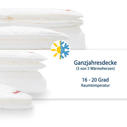 PARADIES Prima Bio Ganzjahres Steppdecke - 135x200 cm