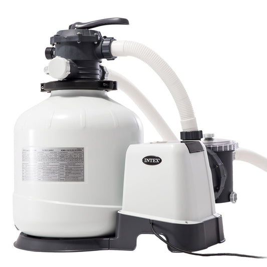 Intex Sandfilteranlage 12m³ 26652 - Pool bis 42000l Grau/Schwarz