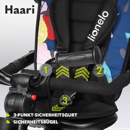 LIONELO Haari 2in1 Dreirad mit Schubstange – ab 18 Monate