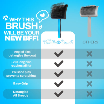 The Doodle Brush Slicker-Hundebürste für Doodle und Langhaar-Hunde