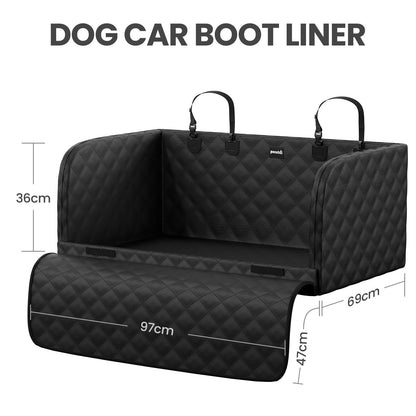 Pecute Kofferraumschutz Hund gesteppt – Seiten- und Ladekantenschutz SUV