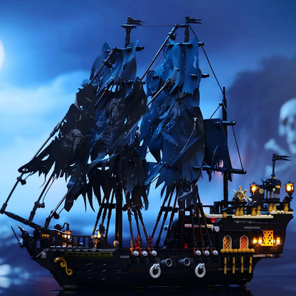 JMBricklayer Piratenschiff Klemmbausteine 40002 mit LED, 1713 Teile