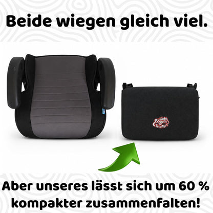 BubbleBum TelePort Kindersitzerhöhung, faltbar, i-Size, schwarz