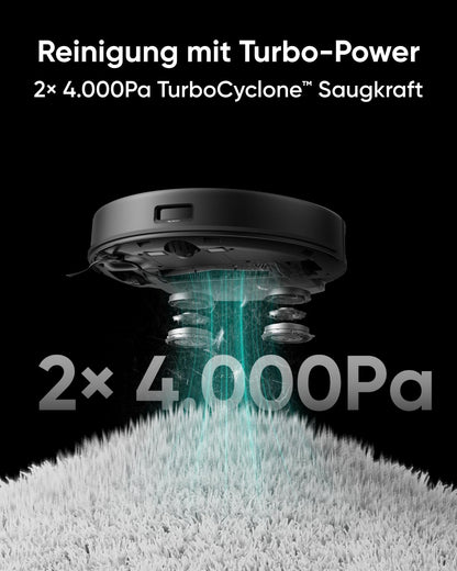 eufy X8 Pro Saugroboter mit Absaugstation & Wischfunktion
