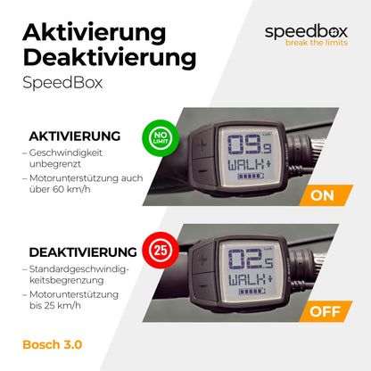 SpeedBox 3.0 eBike Tuning Chip – Bosch Motoren 2017-2025