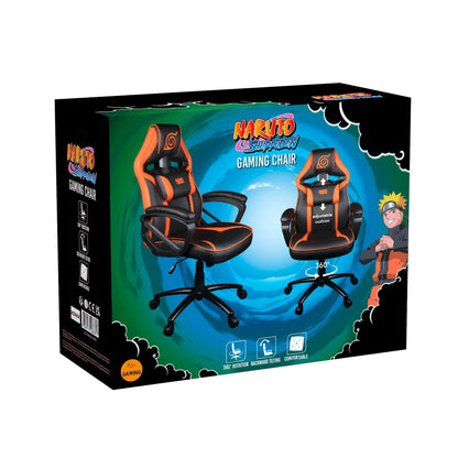 Konix Naruto Shippuden Gaming-Stuhl – Schwarz Orange Konoha PU