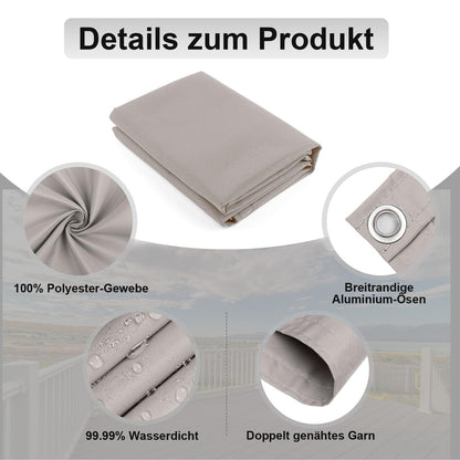 AXT SHADE Balkon Sichtschutz 90x800 cm wetterfest Taupe