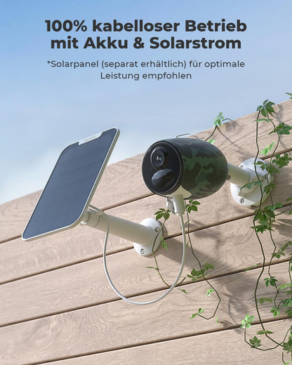 Reolink Go Plus 4G LTE Aussen-Überwachungskamera 2K 4MP mit Akku