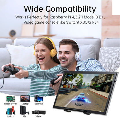 HAMTYSAN Raspberry Pi Touchscreen Monitor 10.1 Zoll 1024x600 IPS