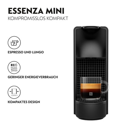 Nespresso Krups Essenza Mini Kaffeekapselmaschine - XN1108 Schwarz