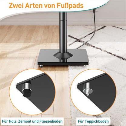 ELIVED Universal Lautsprecherständer - höhenverstellbar schwarz 1 Paar