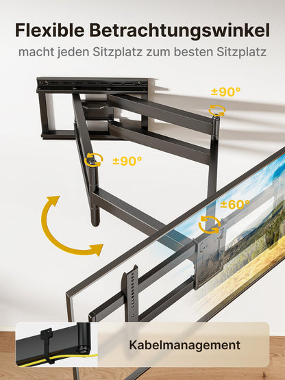 monTEK Langarm 1080mm TV Wandhalterung - 43-90 Zoll