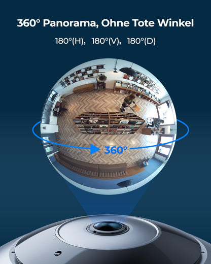 Reolink FE-W 6MP WLAN Überwachungskamera Innen mit 360° Fisheye