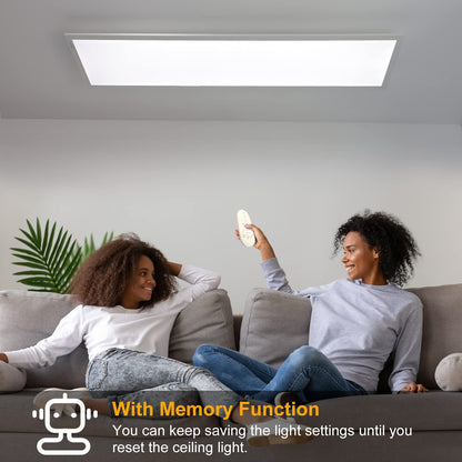 Luminova Dimmbar LED Deckenleuchte Panel 100x25 cm – Ultra Dünn