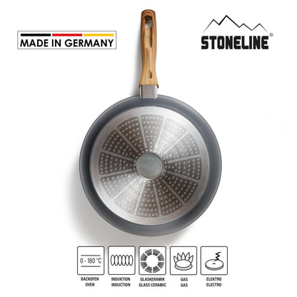 STONELINE Back to Nature Antihaft Bratpfanne Induktion 28 cm