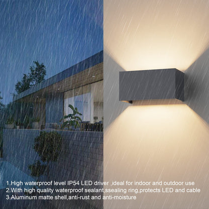 Klighten LED Wandleuchte G9 Innen/Aussen – Anthrazit 2er-Set Warmweiss