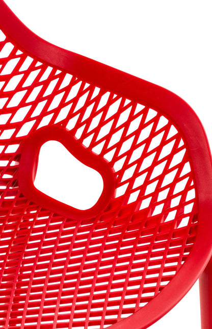 CLP Stuhl Air XL - Stapelbarer Terrassenstuhl Garten Rot