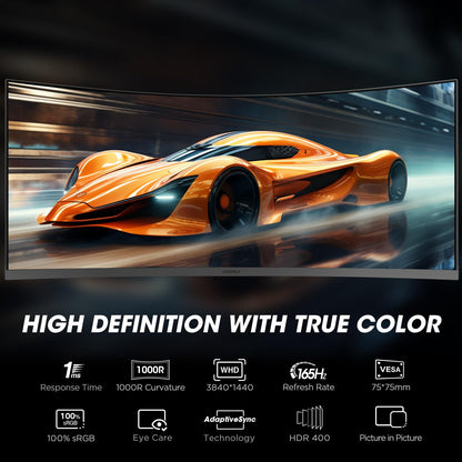 KOORUI 34E6UC 34 Zoll Ultrawide Curved Gaming Monitor 165Hz