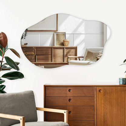 Muzilife Asymmetrischer Wandspiegel Rahmenlos 50x85cm