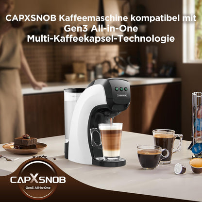 Warriors1 5in1 Kaffeemaschine Kapselmaschine – 20 Bar
