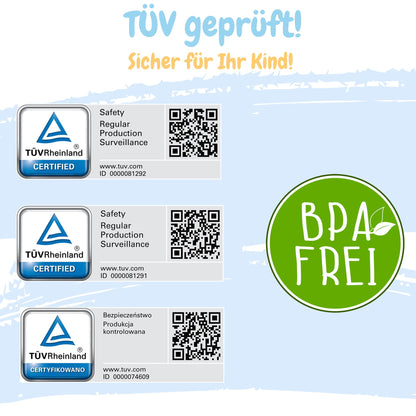 BabyCare Baby Badewanne 4-tlg. Set – Gestell, Neugeborene, TÜV-geprüft