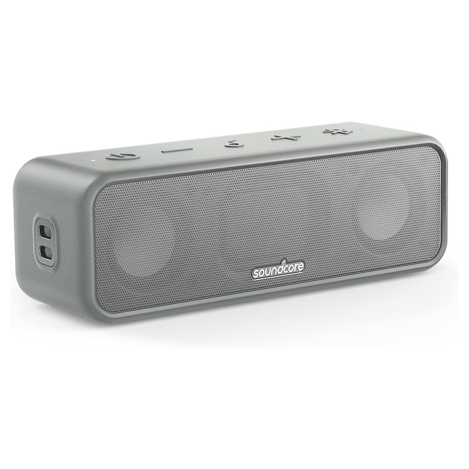 soundcore 3 Bluetooth-Lautsprecher mit Stereo-Sound und IPX7, Grau